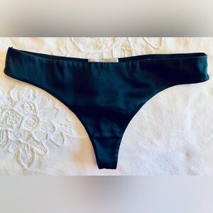 NWOT Stella McCartney Beautiful Silk Satin and Lace Thong in Size Medium